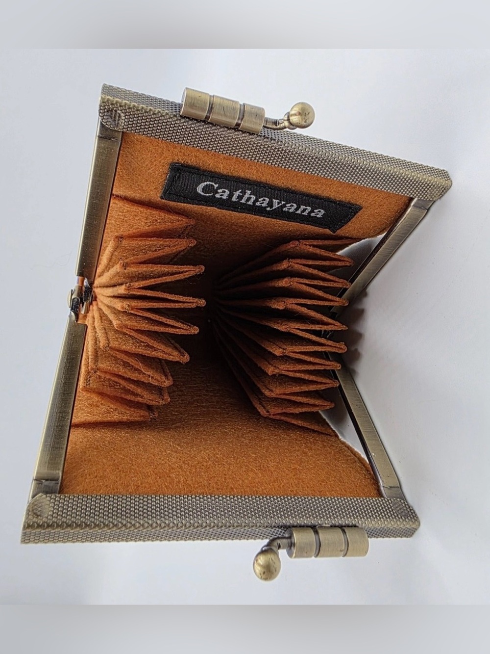 Cathayana Animal Print Silk Brocade Wallet VINTAGE w RFID protect theft EUC - Picture 8 of 11